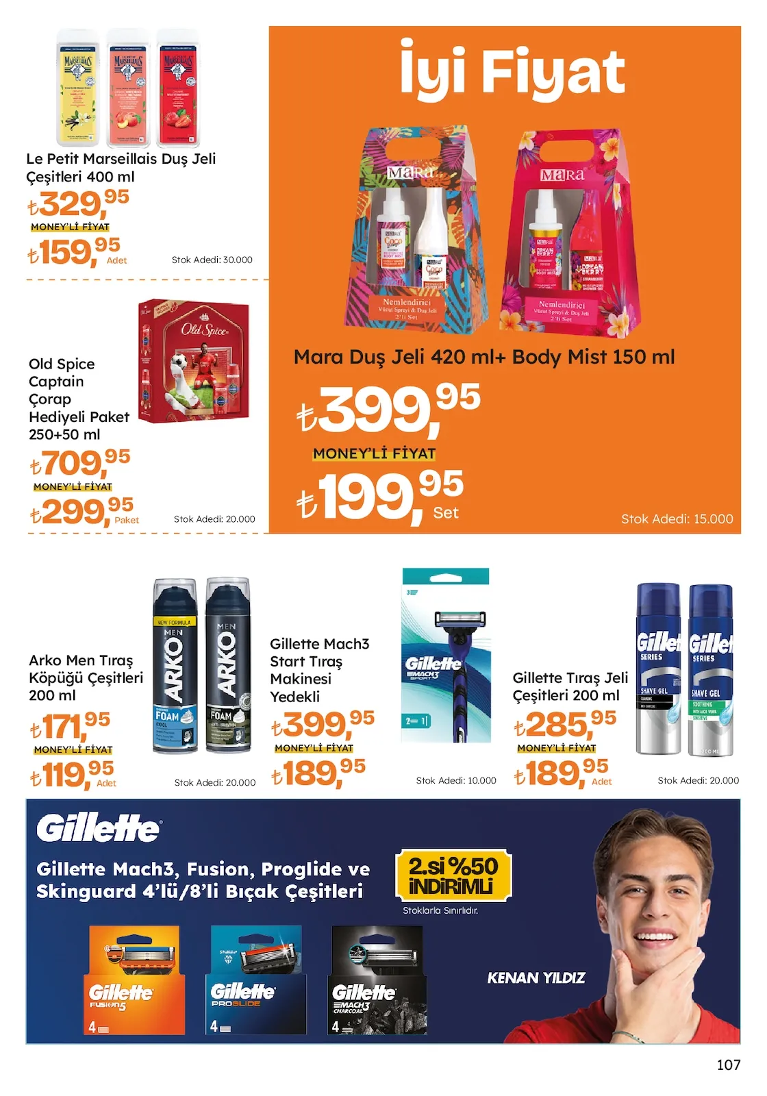 Migros Migros 12 Mart 2026 Aktüel Kataloğu sayfa 107: Gillette Mach3 Start Tıraş Makinesi Yedekli