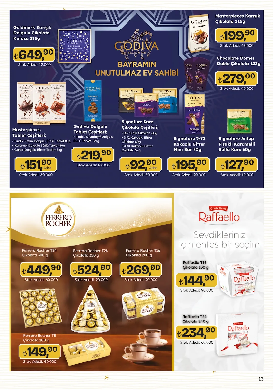 Migros Migros 12 Mart 2026 Aktüel Kataloğu sayfa 13: Signature %72 Kakaolu Bitter Mini Bar 90G