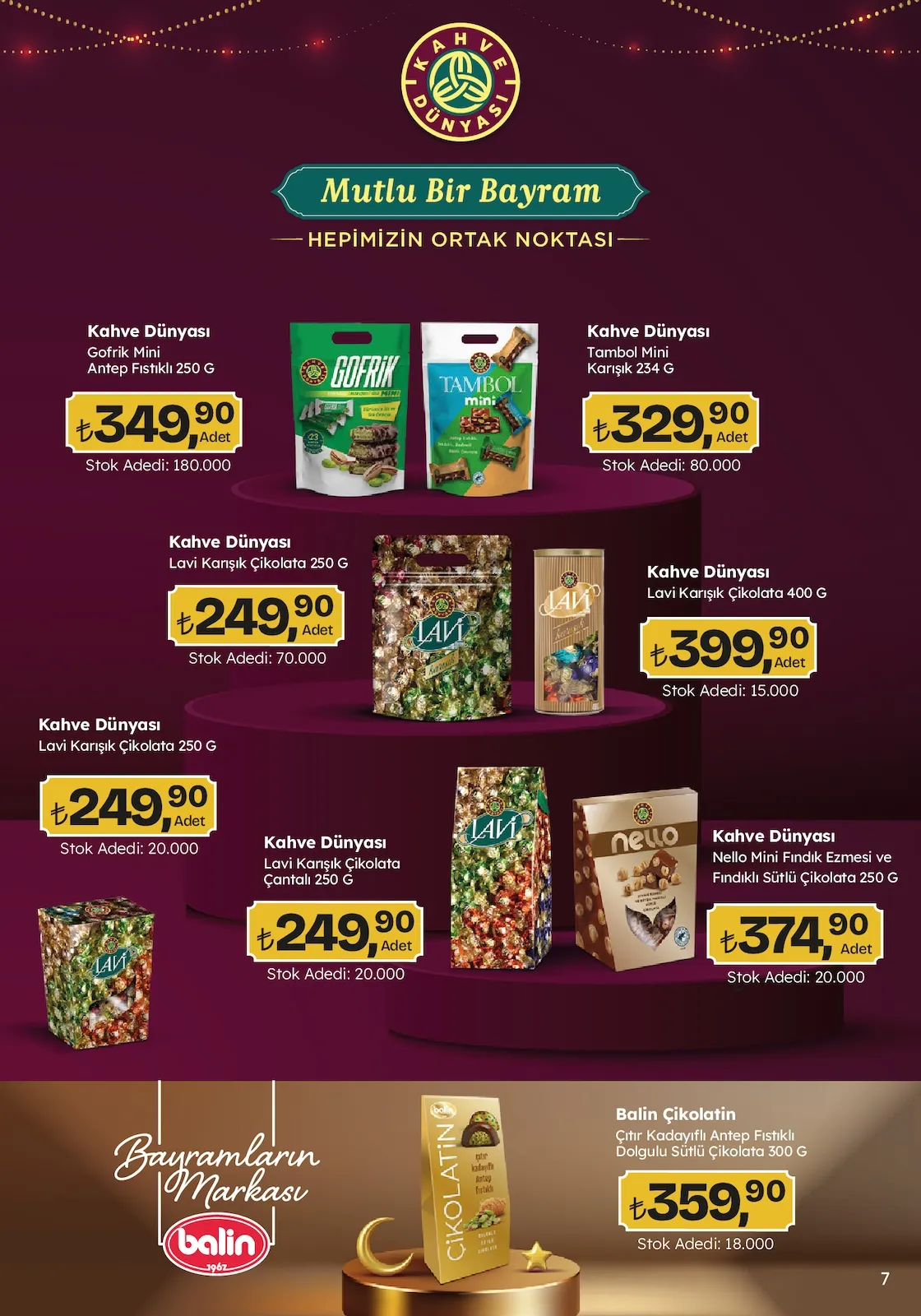 Migros Migros 12 Mart 2026 Aktüel Kataloğu sayfa 7: Kahve Dünyası Tambol Mini Karışık 234 G, Kahve Dünyası Nello Mini Fındık Ezmesi Ve Fındıklı Sütlü Çikolata 250 G
