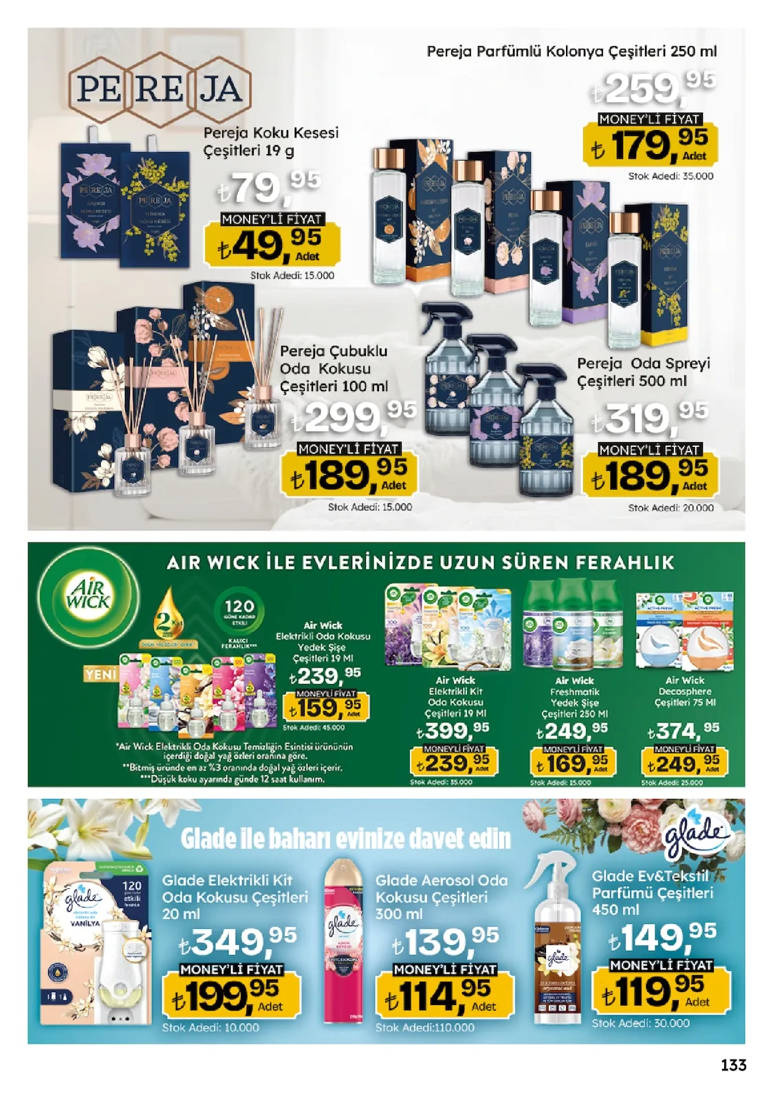 Migros Migros 14 Mayıs 2026 Aktüel Kataloğu sayfa 133: Air Wick Elektrikli Od Kokusu Çeşitleri 19Ml, Air Wick Decosphere 75Ml