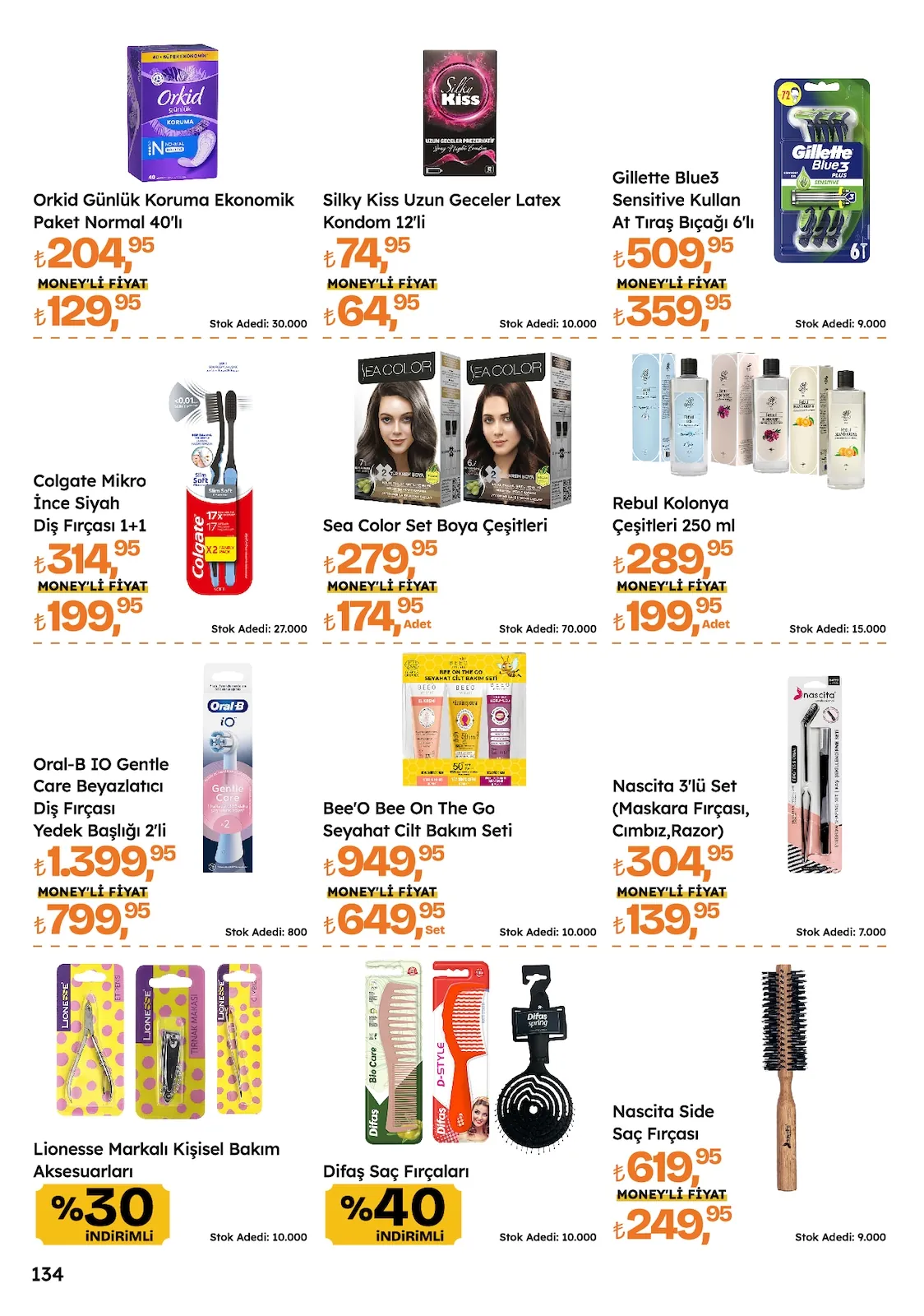 Migros Migros 14 Mayıs 2026 Aktüel Kataloğu sayfa 134: Bee'O Bee On The Go Seyahat Cilt Bakım Seti, Sea Color Set Boya Çeşitleri 2 Adet