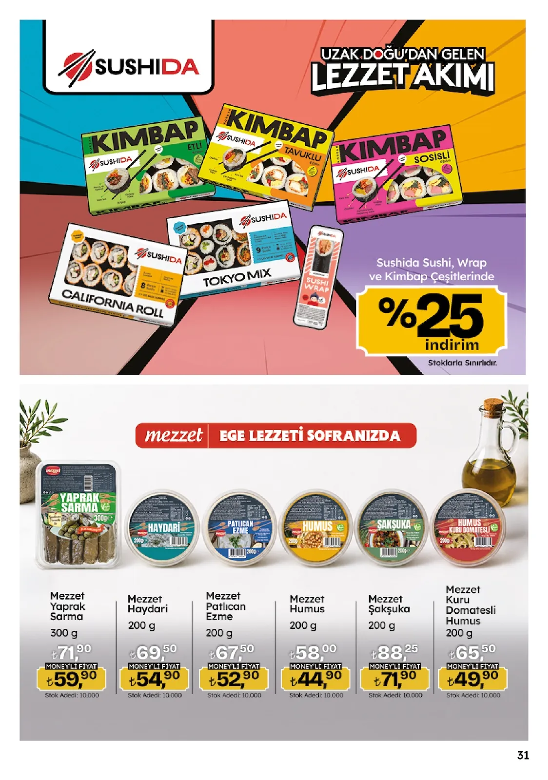 Migros Migros 14 Mayıs 2026 Aktüel Kataloğu sayfa 31: Mezzet Humus 200G, Mezzet Şakşuka 200G