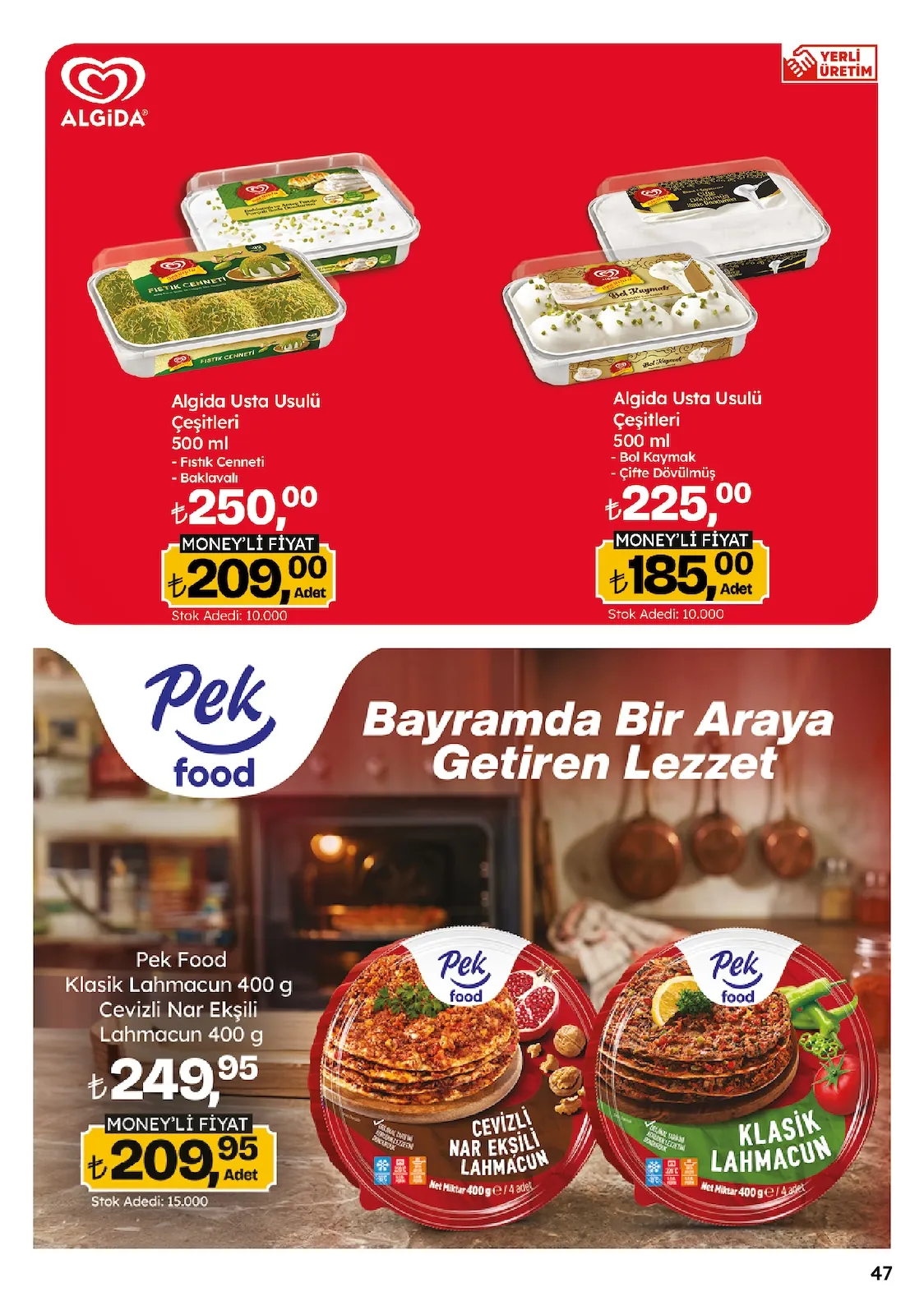 Migros Migros 14 Mayıs 2026 Aktüel Kataloğu sayfa 47: Algida Usta Usulü Çeşitleri Fıstık Cenneti 500Ml, Algida Usta Usulü Çeşitleri Bol Kaymak 500Ml
