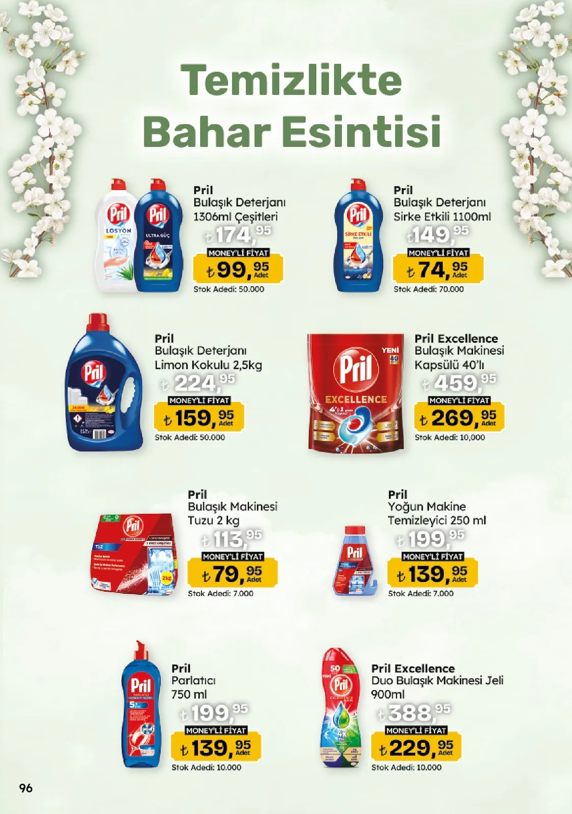Migros Migros 14 Mayıs 2026 Aktüel Kataloğu sayfa 96: Pril Bulaşık Deterjanı Çeşitleri 1306Ml, Pril Bulaşık Deterjanı Limon Kokulu 2,5Kg