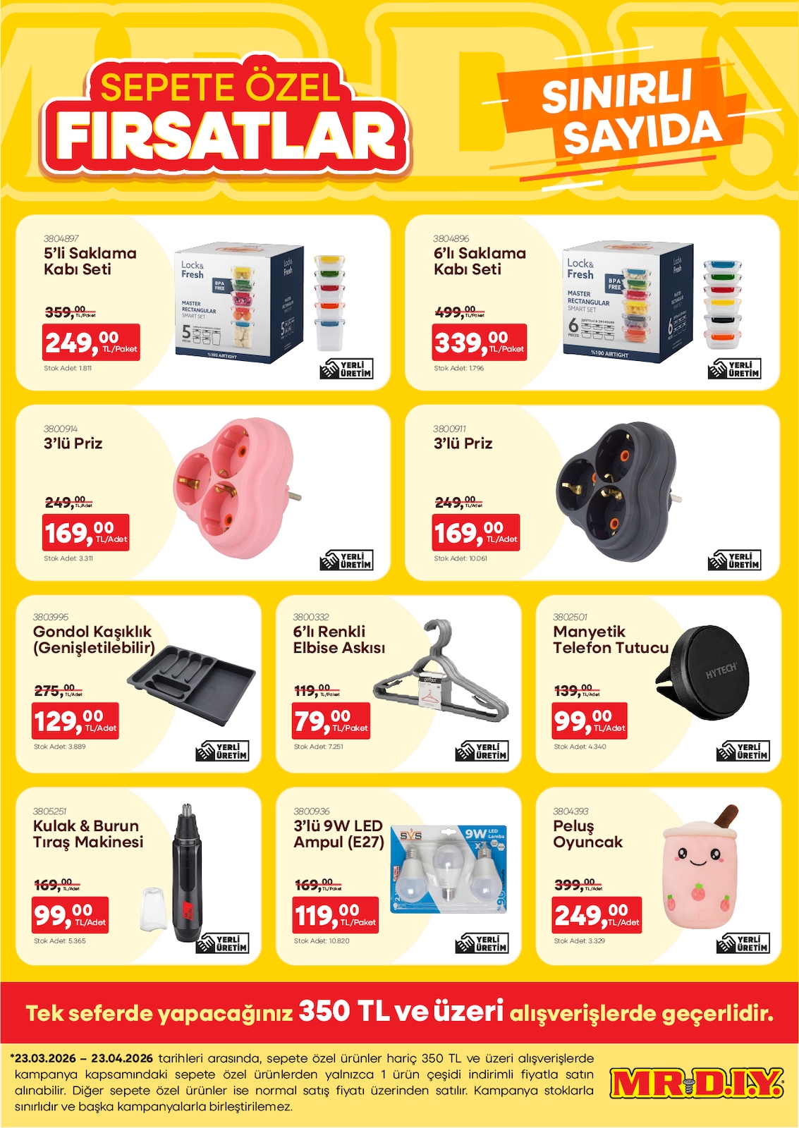 Mr.Diy 23 Mart 2026 Aktüel Kataloğu broşürü
