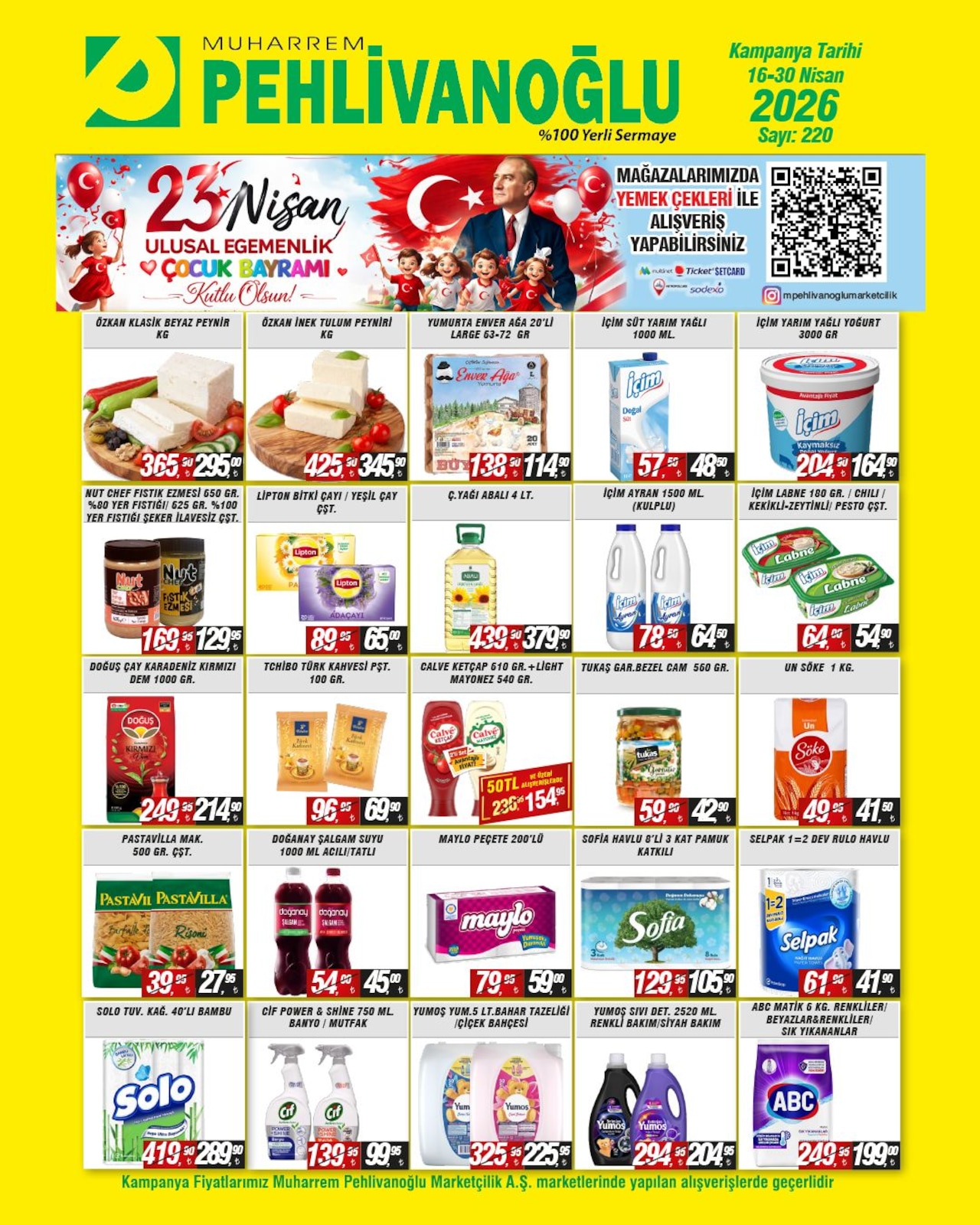 Muharrem Pehlivanoğlu 16 Nisan 2026 Aktüel Kataloğu broşürü