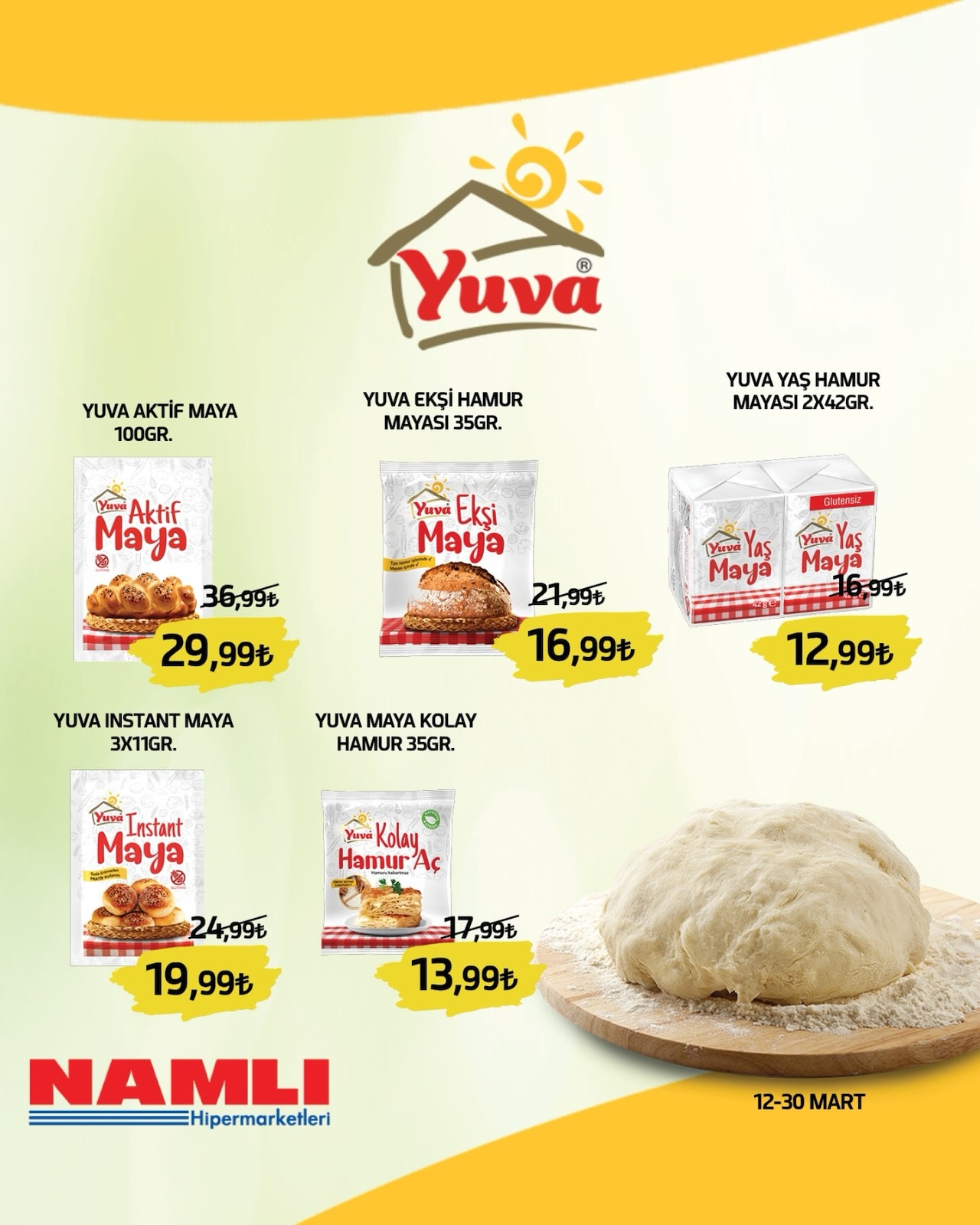 Namlı Hipermarketleri 12 Mart 2026 Aktüel Kataloğu broşürü