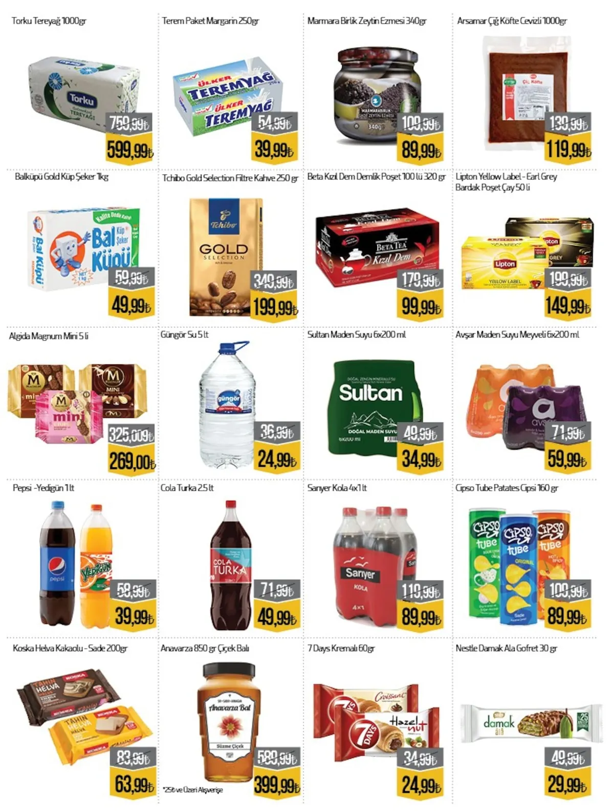 Namlı Namlı Hipermarketleri 1 Mayıs 2026 Aktüel Kataloğu sayfa 3: Sanyer Kola 4X1 Lt, 7 Days Kremalı 60Gr