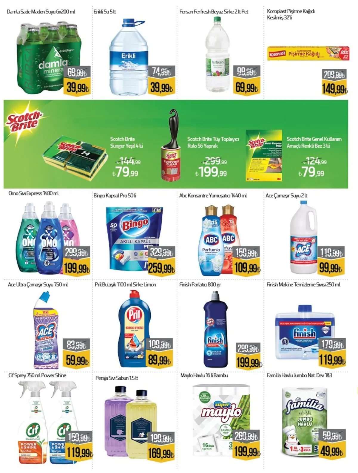 Namlı Namlı Hipermarketleri 8 Mayıs 2026 Aktüel Kataloğu sayfa 4: Abc Konsantre Yumuşatıcı 1440 Ml, Süper Maylo Havlu 16'Lı Bambu