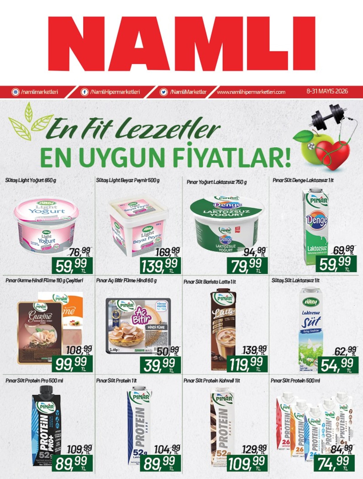 Namlı Hipermarketleri 8 Mayıs 2026 Aktüel Kataloğu broşürü