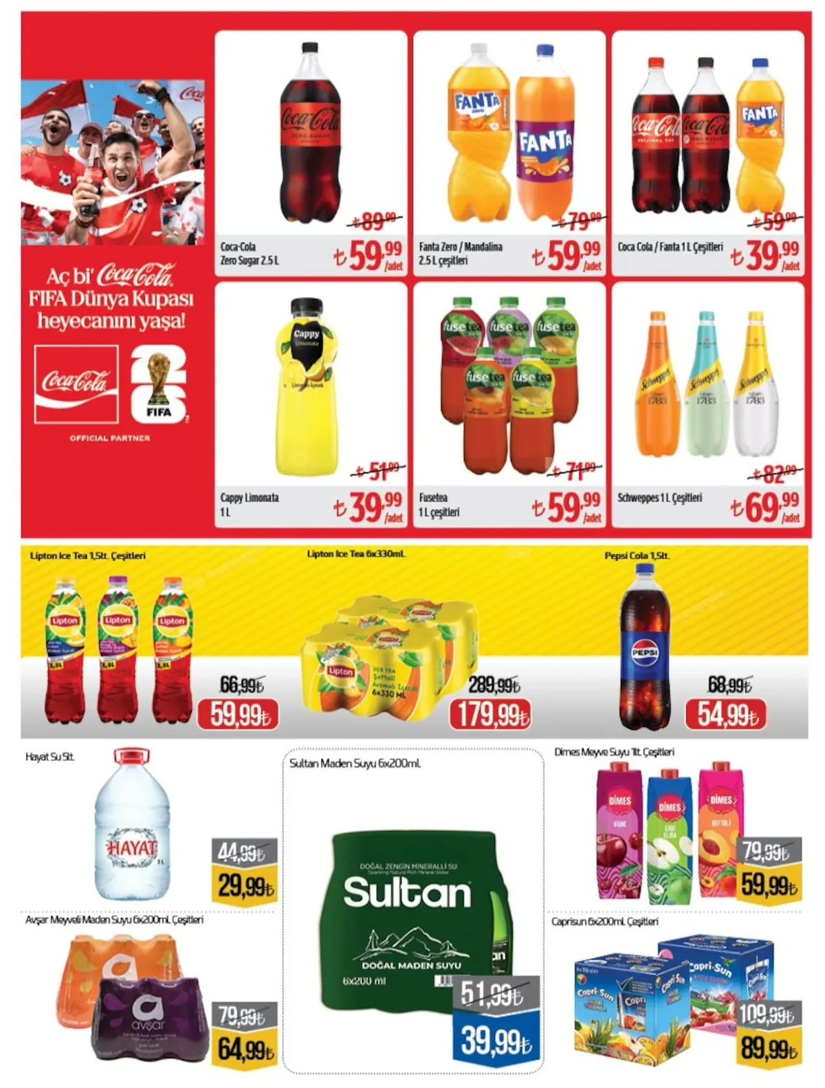 Namlı Namlı Hipermarketleri 18 Mayıs 2026 Aktüel Kataloğu sayfa 5: Fanta Zero Mandalina 2.5 L Çeşitleri, Fusetek 1 L Çeşitleri