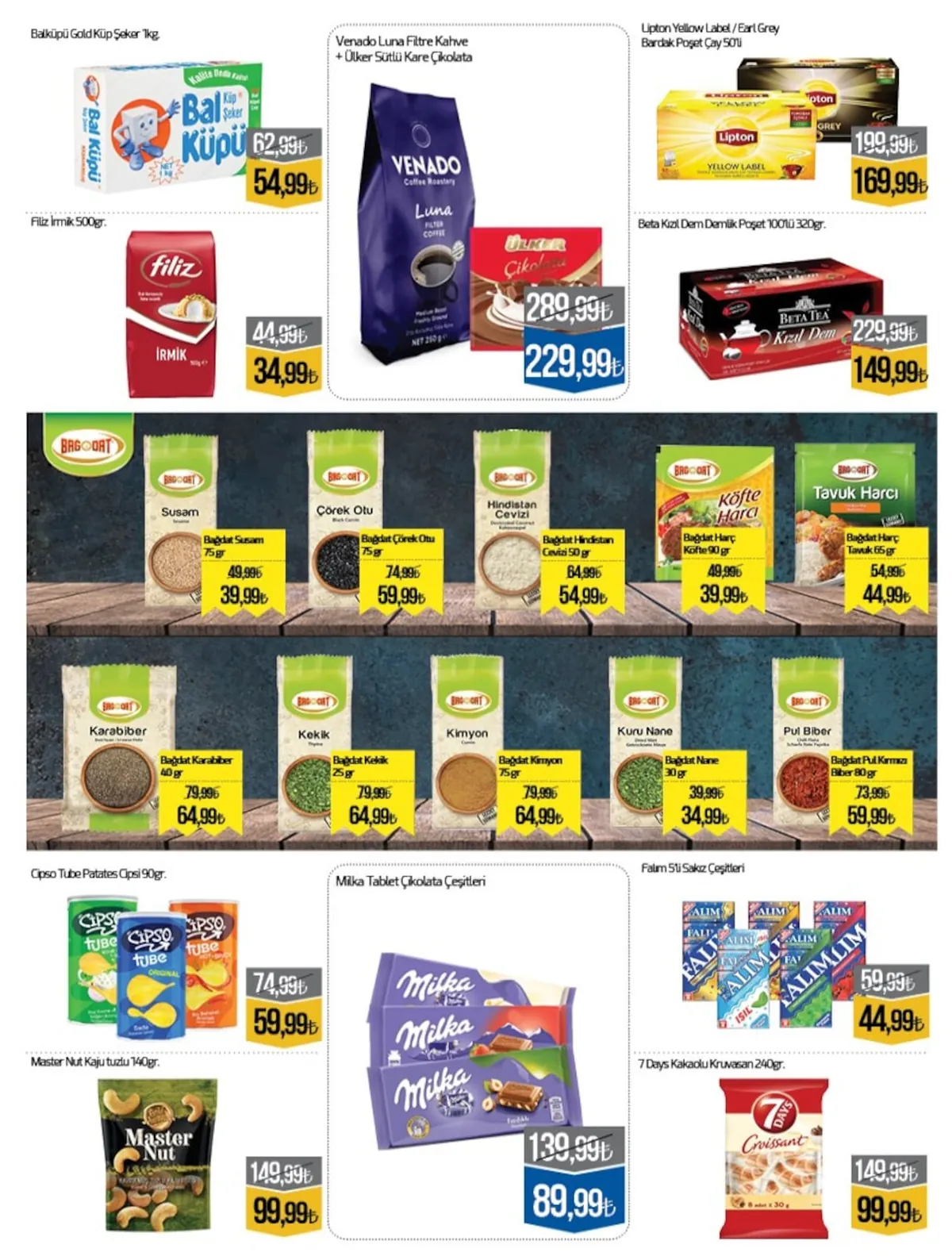 Namlı Namlı Hipermarketleri 18 Mayıs 2026 Aktüel Kataloğu sayfa 6: Milka Tablet Çikolata Çeşitleri, Venado Luna Filtre Kahve + Ülker Sütlü Kare Çikolata