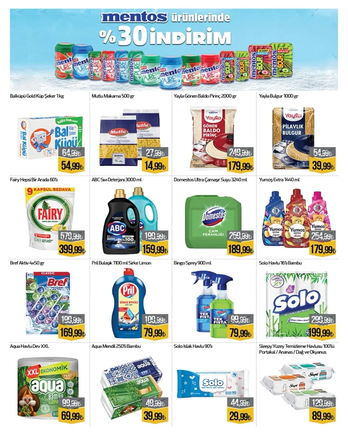 Namlı Namlı Hipermarketleri 3 Haziran 2026 Aktüel Kataloğu sayfa 5: Pril Bulaşık 1100 Ml Sirke Limon, Abc Sıvı Deterjanı 3000 Ml