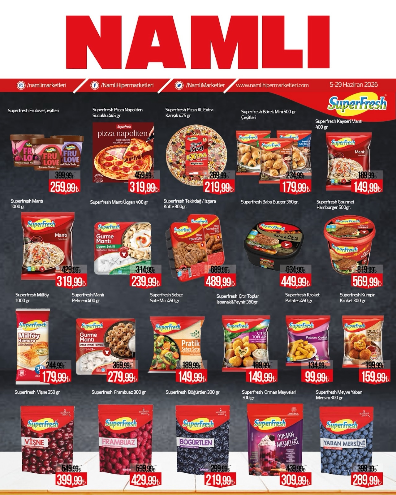 Namlı Hipermarketleri 5 Haziran 2026 Aktüel Kataloğu broşürü