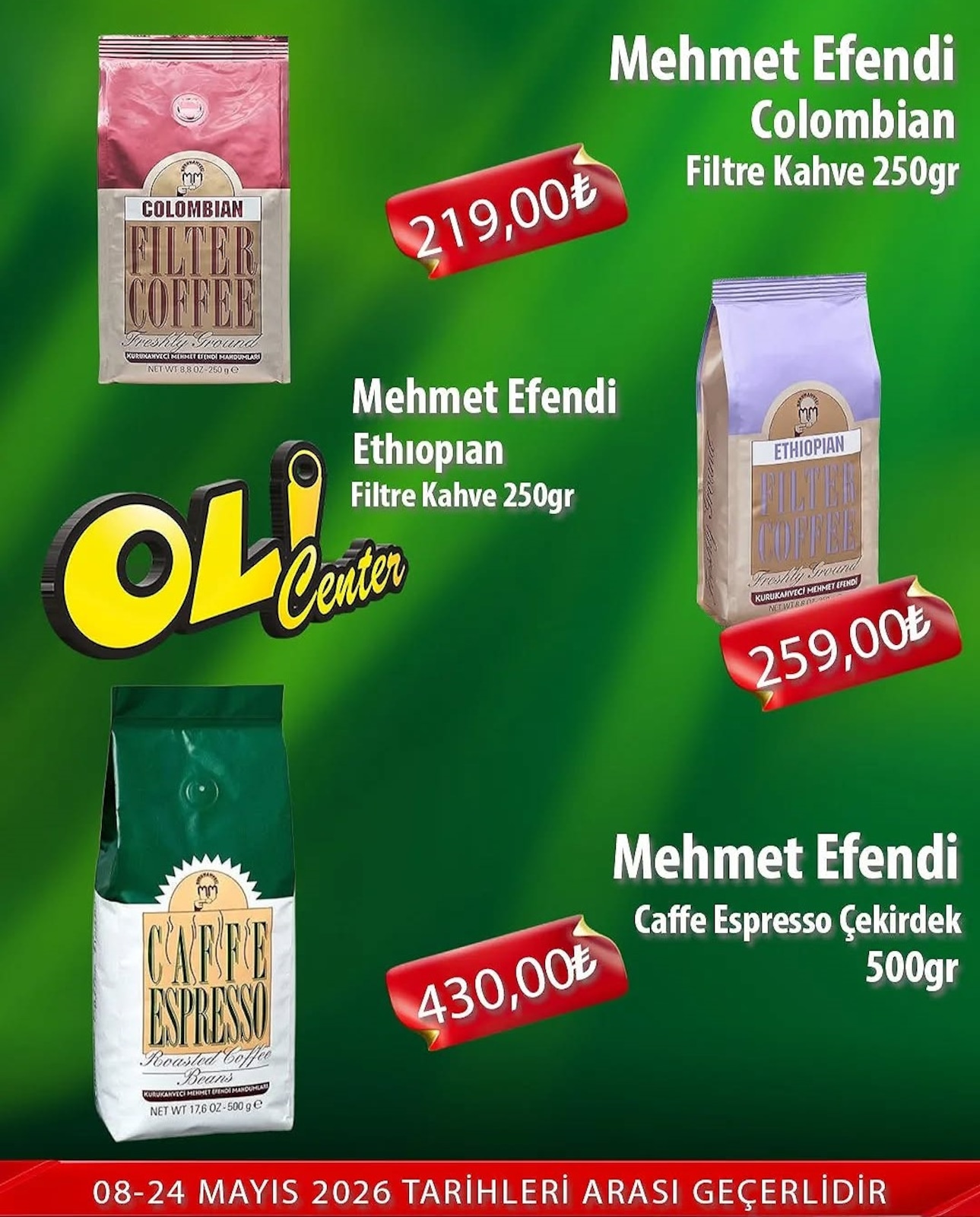 Oli Center 8 Mayıs 2026 Aktüel Kataloğu broşürü