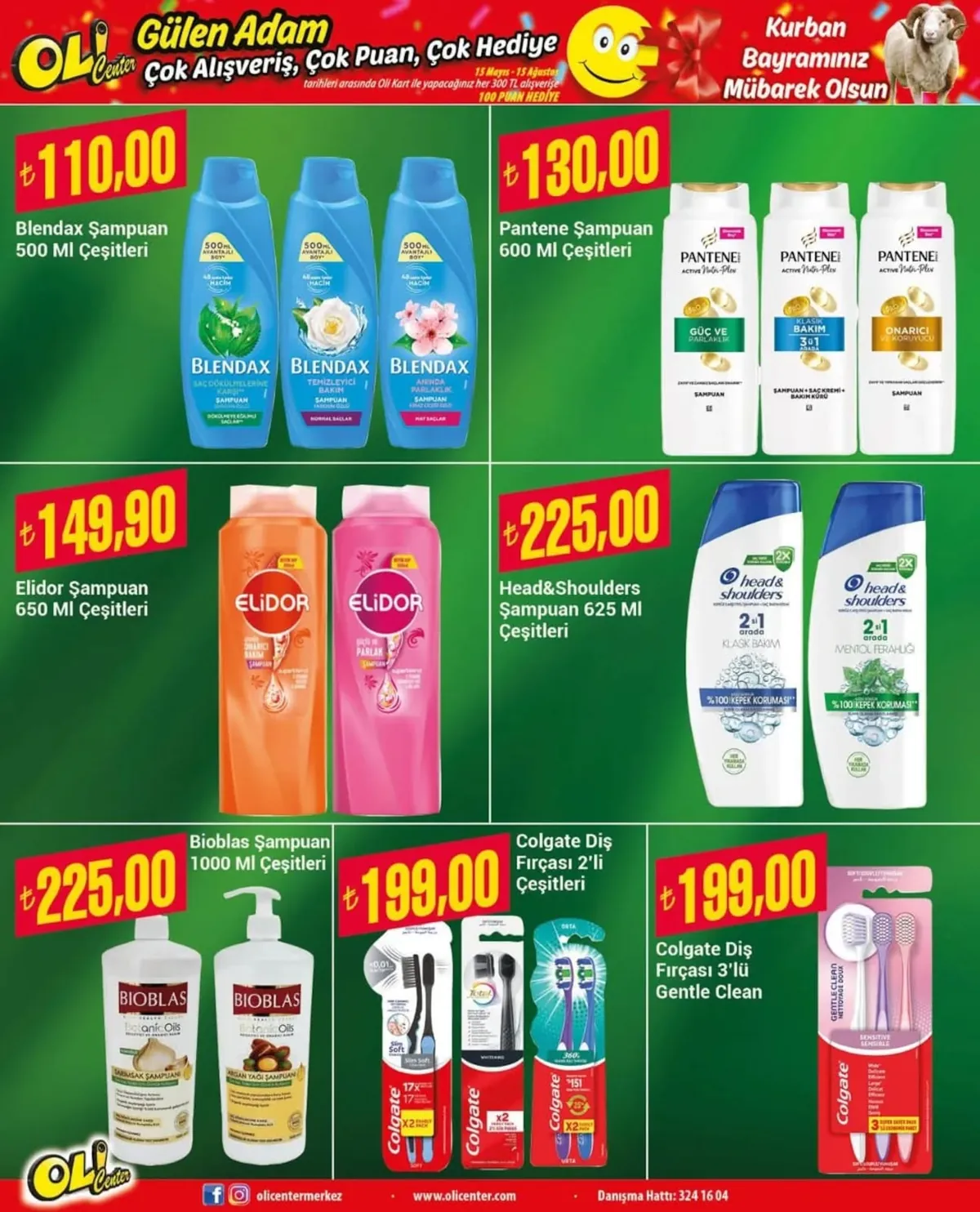 Oli Oli Center 15 Mayıs 2026 Aktüel Kataloğu sayfa 13: Colgate Diş Fırçası 3'Lü Gentle Clean, Colgate Diş Fırçası Çeşitleri