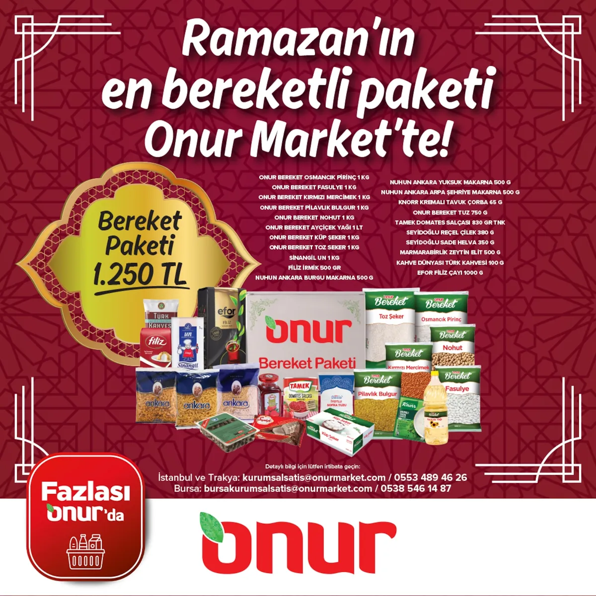 Onur Onur Market 9 Şubat 2026 Aktüel Kataloğu sayfa 1