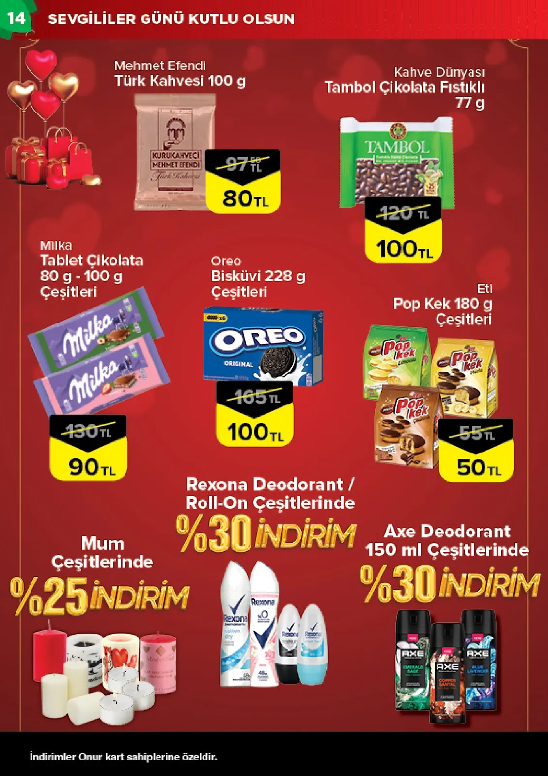 Onur Onur Market 10 Şubat 2026 Aktüel Kataloğu sayfa 14: Milka Tablet Çikolata 80 G - 100 G Çeşitleri, Oreo Bisküvi 228 G Çeşitleri