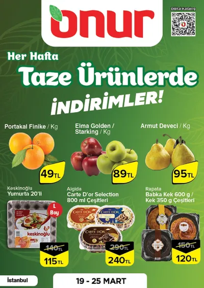 Onur Market 19 Mart 2026 Aktüel Kataloğu