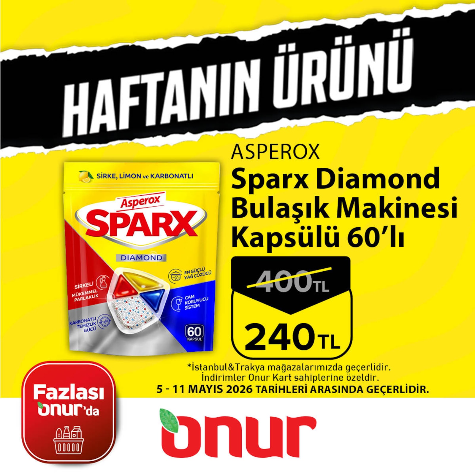 Onur Market 5 Mayıs 2026 Aktüel Kataloğu broşürü