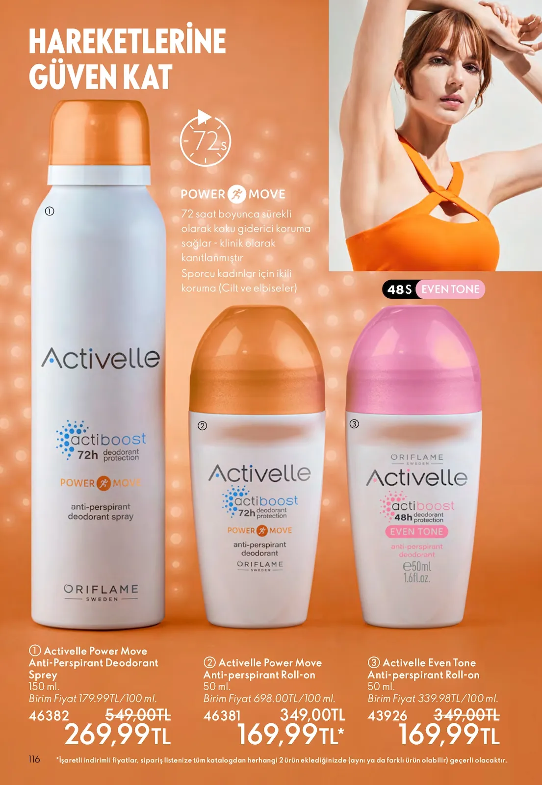 Oriflame Oriflame 1 Şubat 2026 Aktüel Kataloğu sayfa 116: Activelle Power Move Anti-Perspirant Roll-On 50 Ml