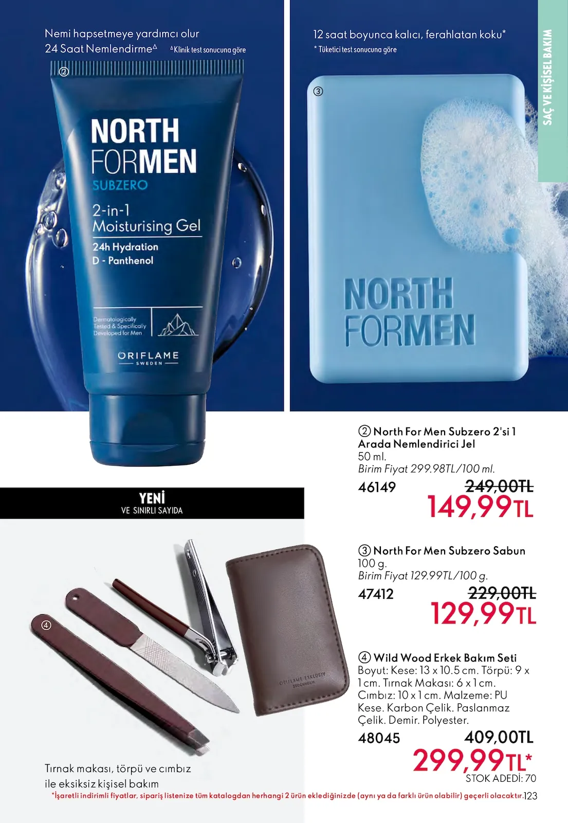 Oriflame Oriflame 1 Şubat 2026 Aktüel Kataloğu sayfa 123: North For Men Subzero Sabun 100 G