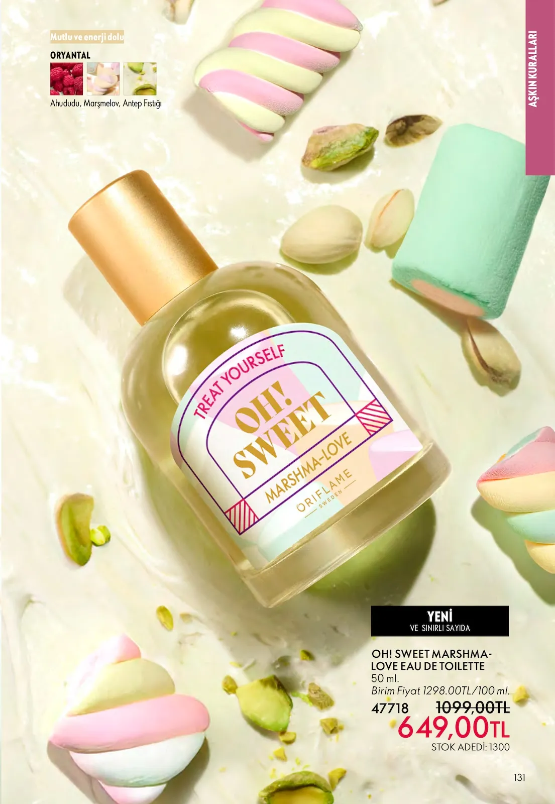 Oriflame Oriflame 1 Şubat 2026 Aktüel Kataloğu sayfa 131: Oh! Sweet Marshma-Love Eau De Toilette 50 Ml