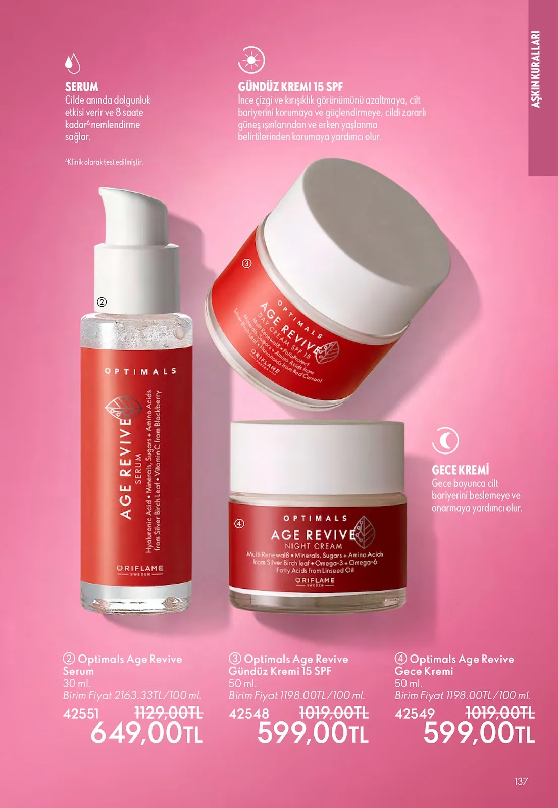 Oriflame Oriflame 1 Şubat 2026 Aktüel Kataloğu sayfa 137: Optimals Age Revive Gece Kremi