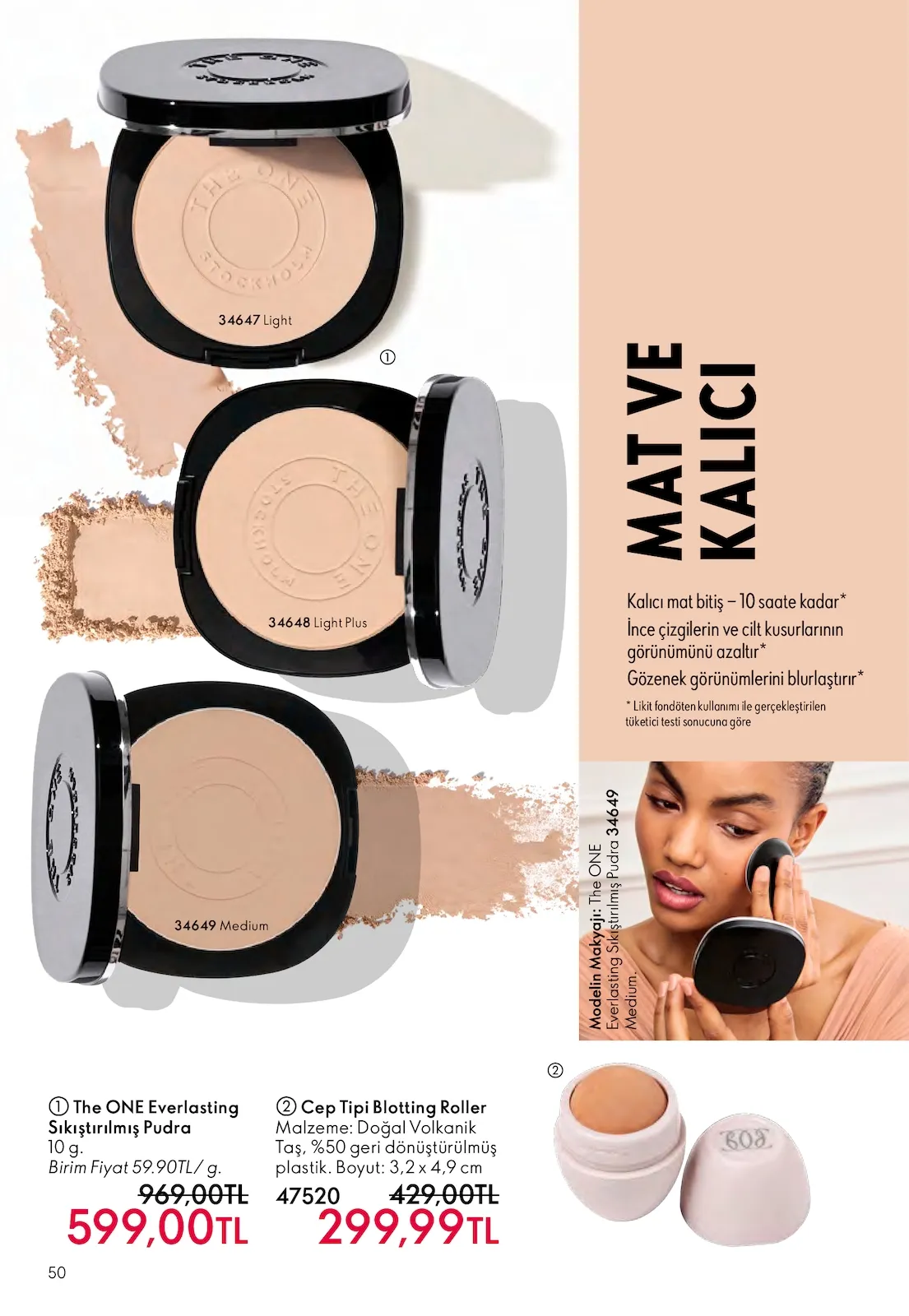 Oriflame Oriflame 1 Şubat 2026 Aktüel Kataloğu sayfa 50: The One Everlasting Sıkıştırılmış Pudra 10 G.