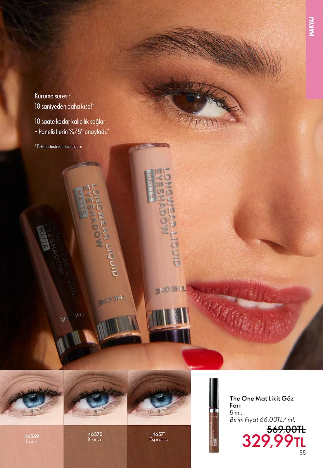 Oriflame Oriflame 1 Şubat 2026 Aktüel Kataloğu sayfa 55: The One Mat Likit Göz Farı 5 Ml