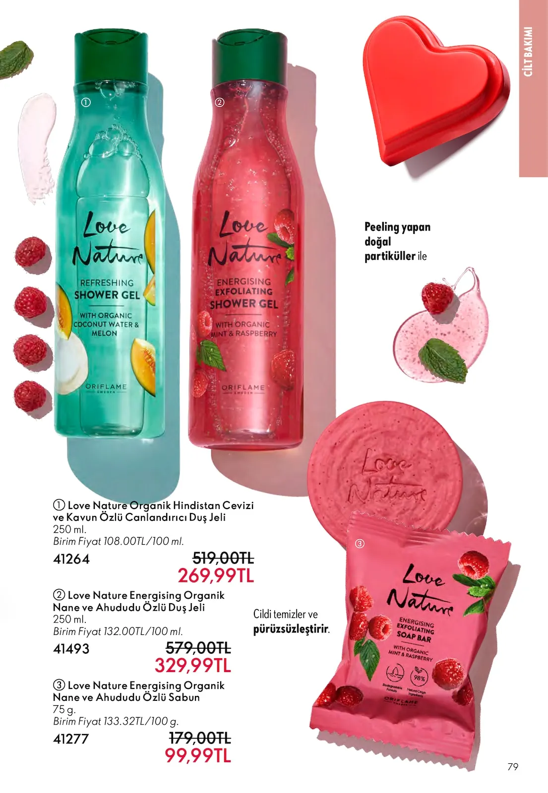 Oriflame Oriflame 1 Şubat 2026 Aktüel Kataloğu sayfa 79: Love Nature Organik Hindistan Cevizi Ve Kavun Özlü Canlandırıcı Duş Jeli 250 Ml