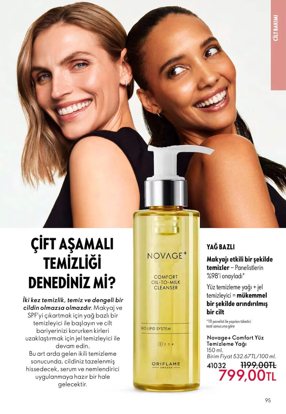 Oriflame Oriflame 1 Şubat 2026 Aktüel Kataloğu sayfa 95: Novage+ Comfort Yüz Temizleme Yağı 150 Ml