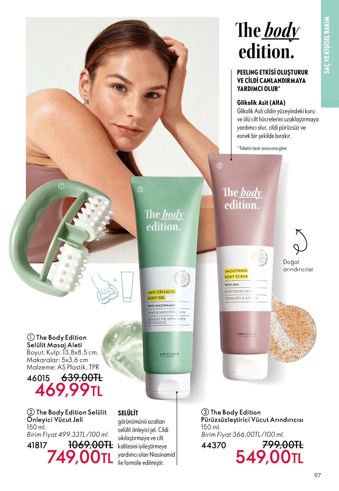 Oriflame Oriflame 1 Şubat 2026 Aktüel Kataloğu sayfa 97: The Body Edition Selülit Masaj Aleti