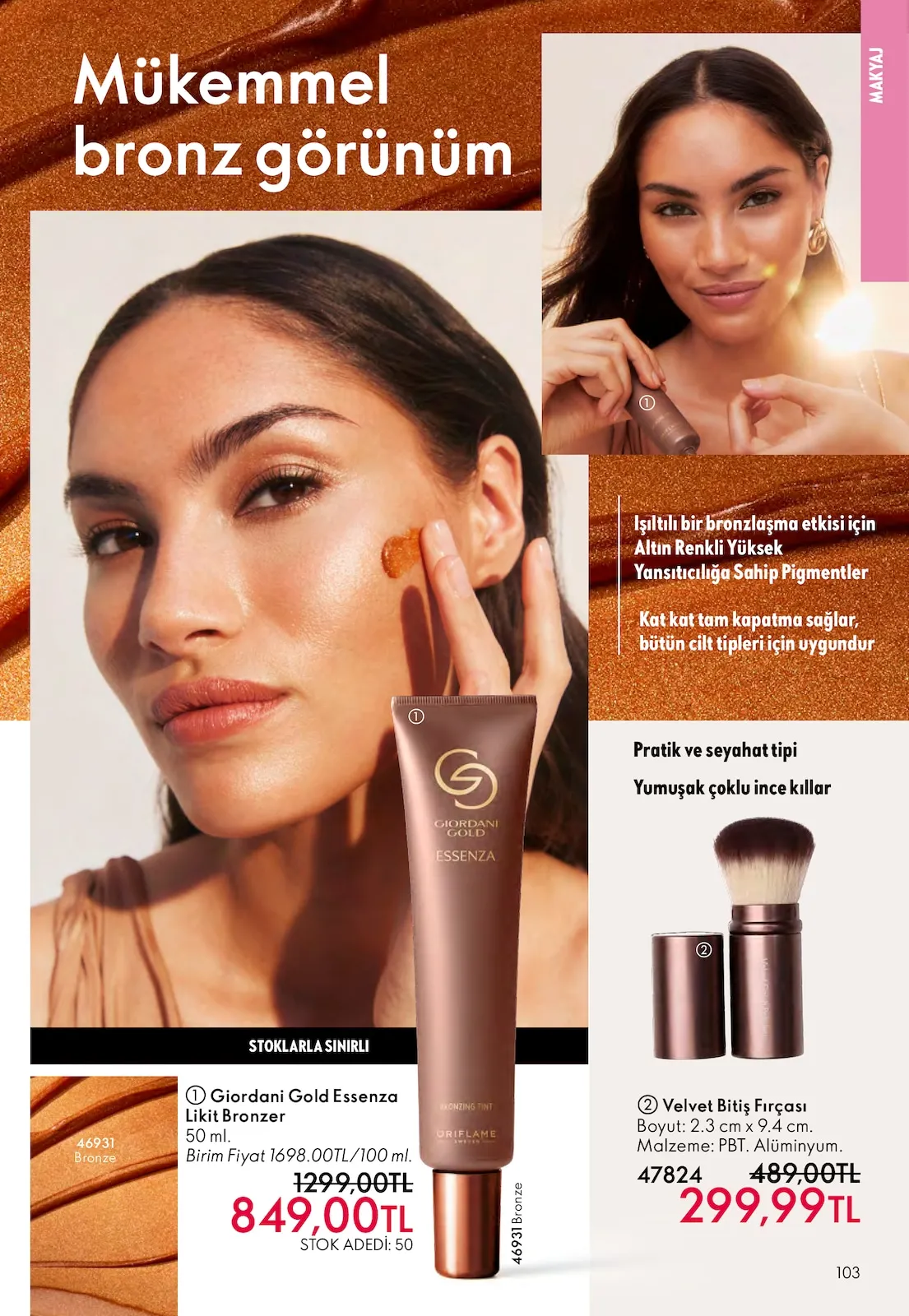 Oriflame Oriflame 1 Mart 2026 Aktüel Kataloğu sayfa 103: Velvet Bitiş Fırçası