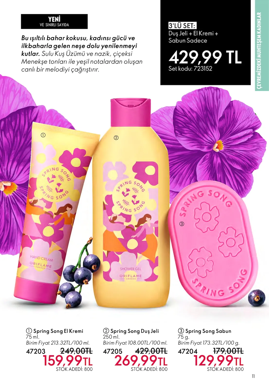 Oriflame Oriflame 1 Mart 2026 Aktüel Kataloğu sayfa 11: Spring Song El Kremi 75 Ml