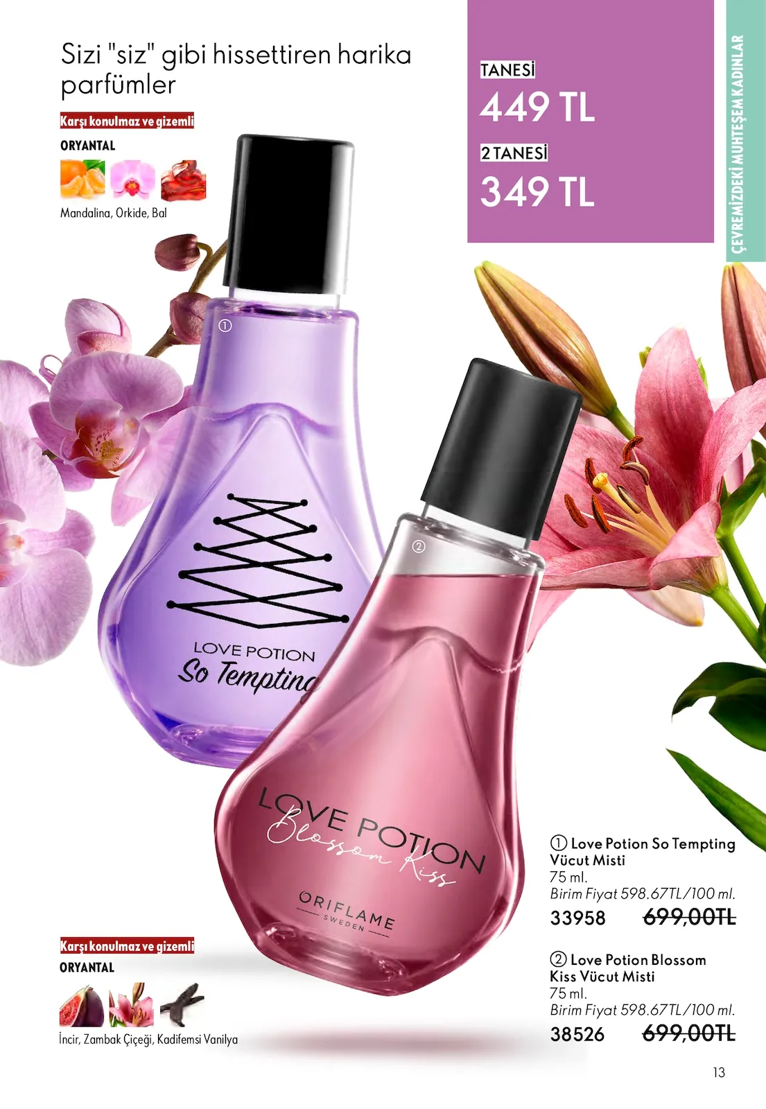 Oriflame Oriflame 1 Mart 2026 Aktüel Kataloğu sayfa 13: Love Potion So Tempting Vücut Misti 75 Ml