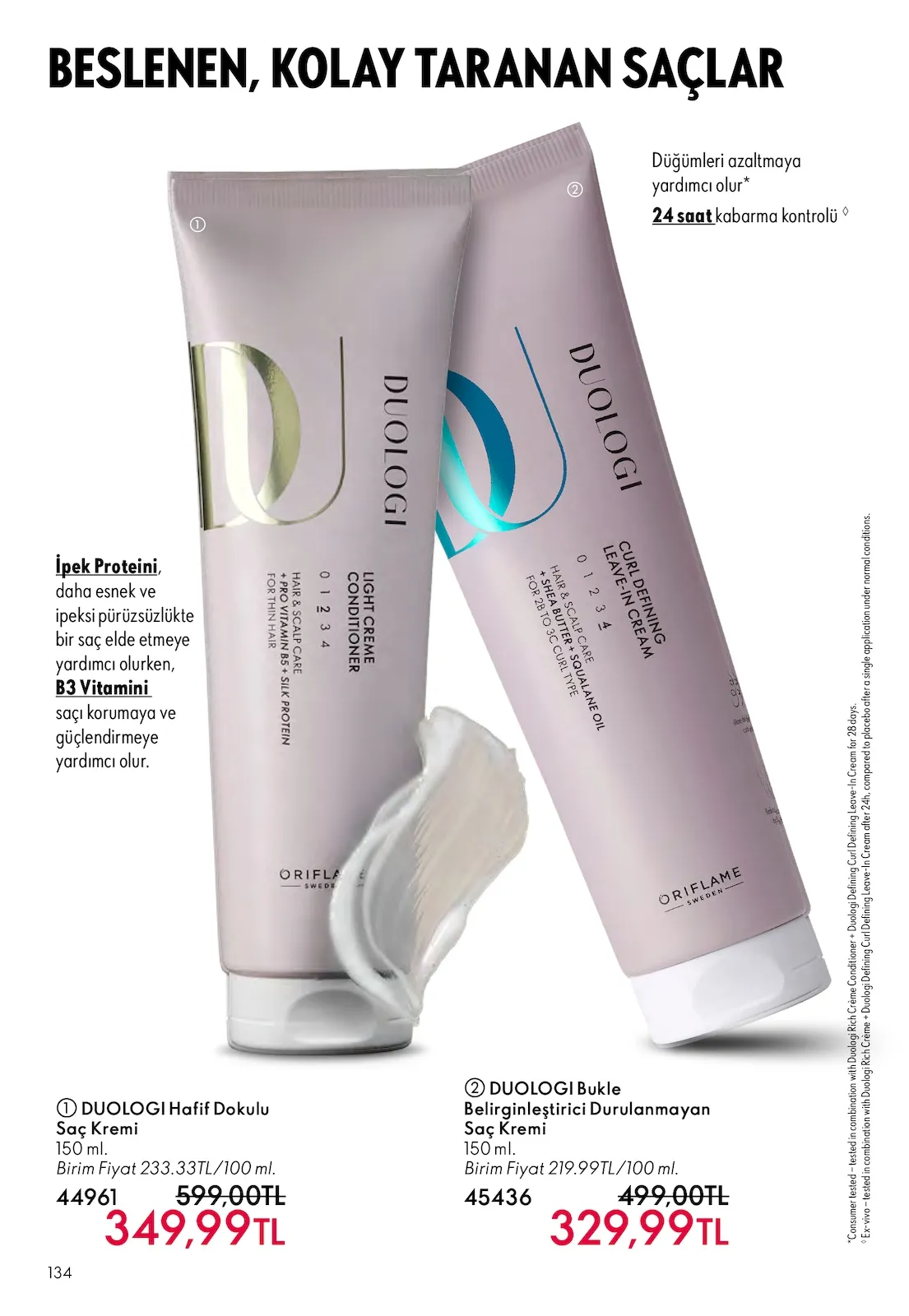 Oriflame Oriflame 1 Mart 2026 Aktüel Kataloğu sayfa 134: Duologi Bukle Belirginleştirici Durulanmayan Saç Kremi 150 Ml