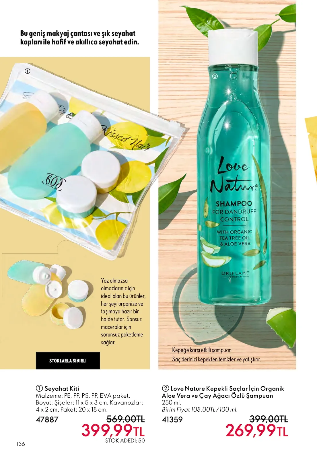 Oriflame Oriflame 1 Mart 2026 Aktüel Kataloğu sayfa 136: Seyahat Kiti