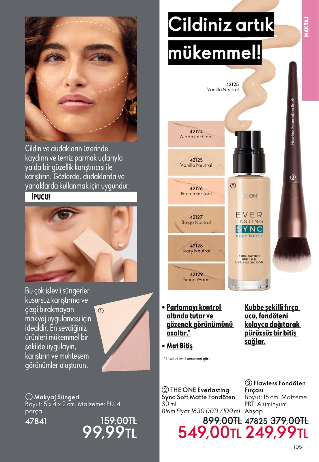 Oriflame Oriflame 1 Nisan 2026 Aktüel Kataloğu sayfa 105: Makyaj Süngeri
