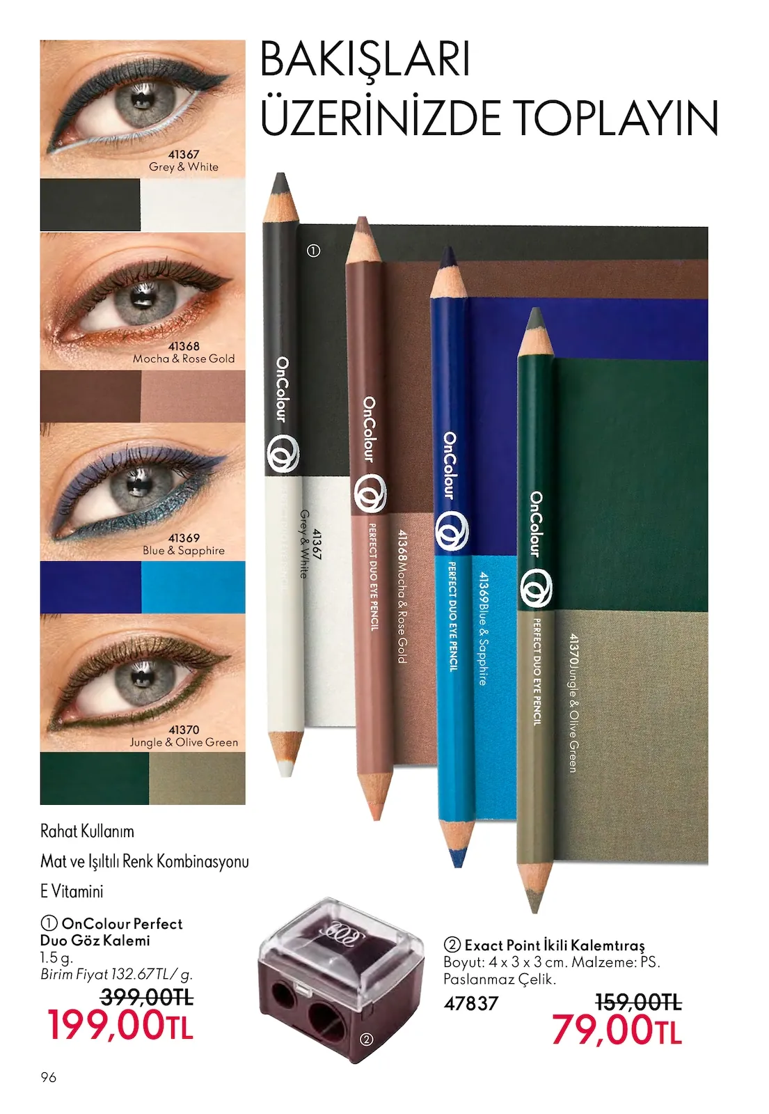 Oriflame Oriflame 1 Nisan 2026 Aktüel Kataloğu sayfa 96: Exact Point İkili Kalemtıraş
