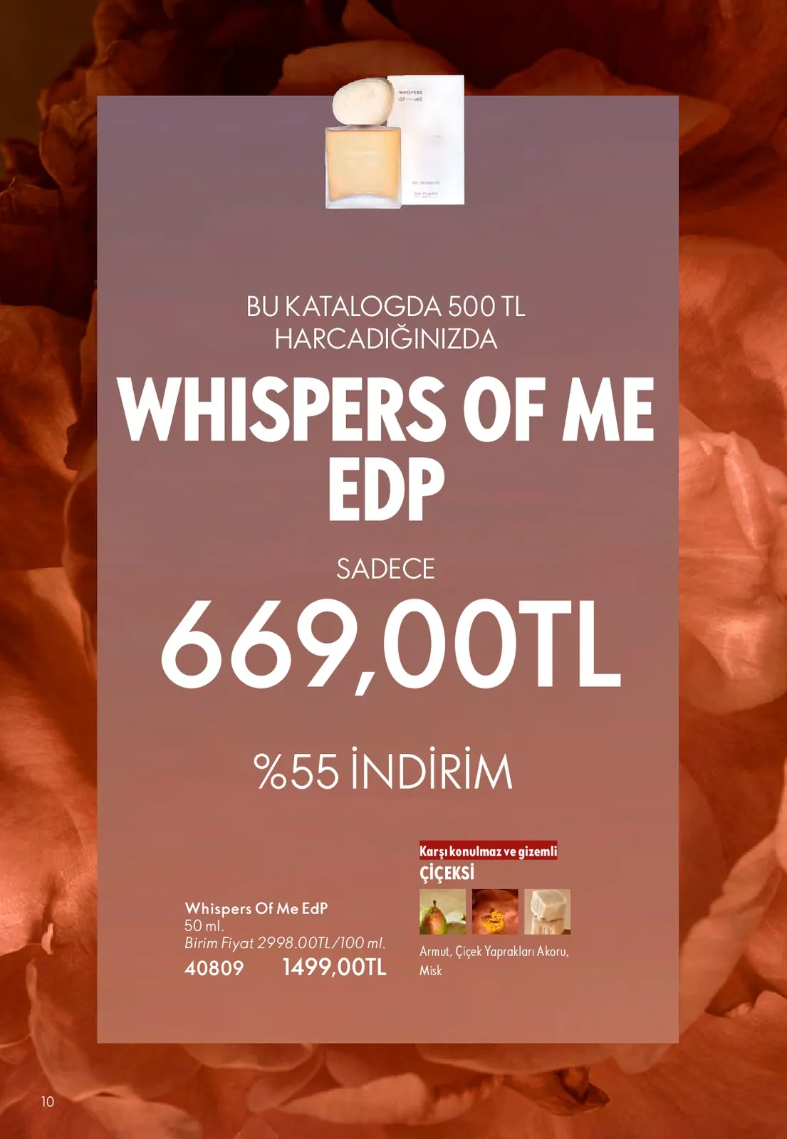 Oriflame Oriflame 1 Mayıs 2026 Aktüel Kataloğu sayfa 10: Whispers Of Me Edp 50Ml