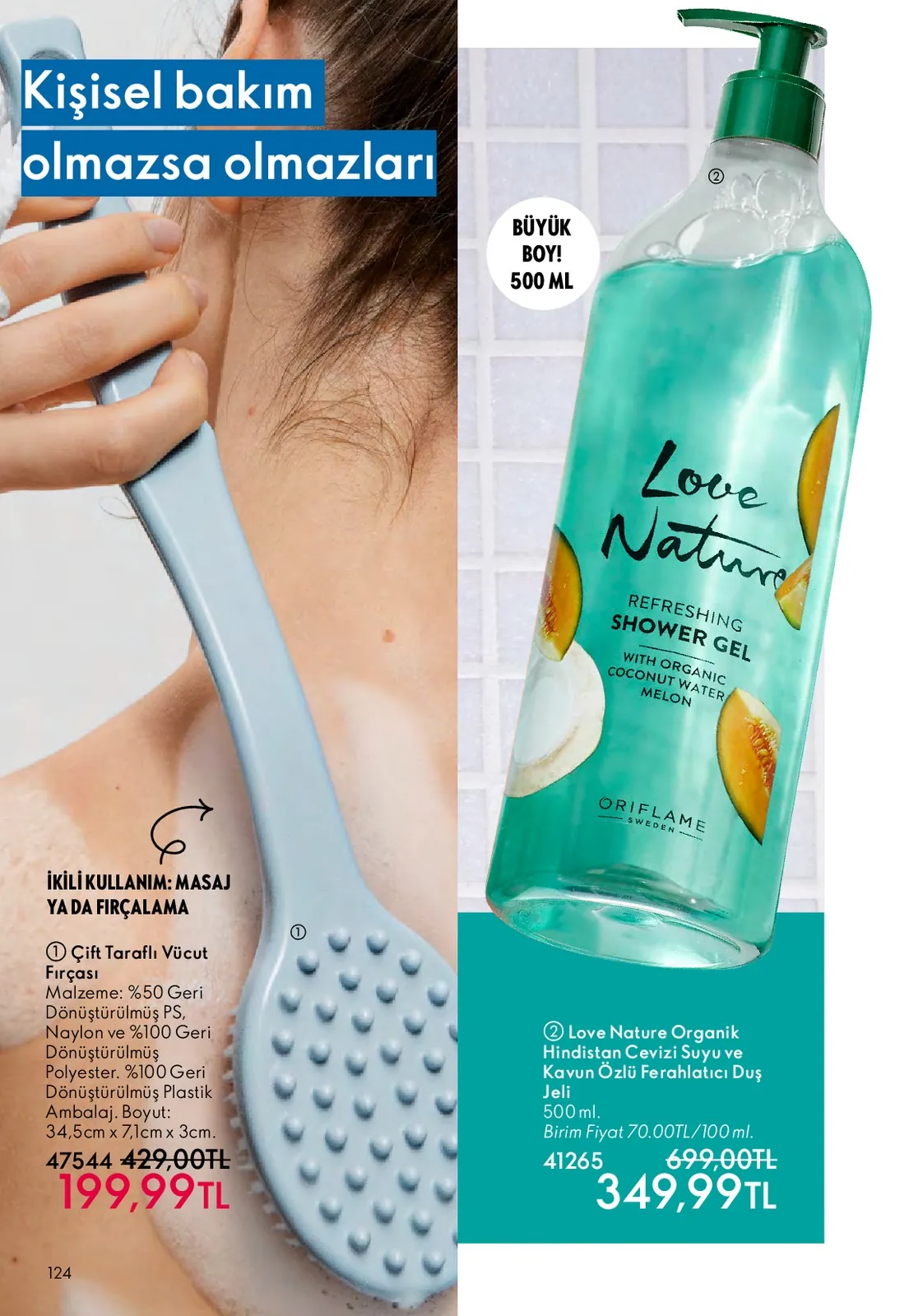Oriflame Oriflame 1 Mayıs 2026 Aktüel Kataloğu sayfa 124: Çift Taraflı Vücut Fırçası