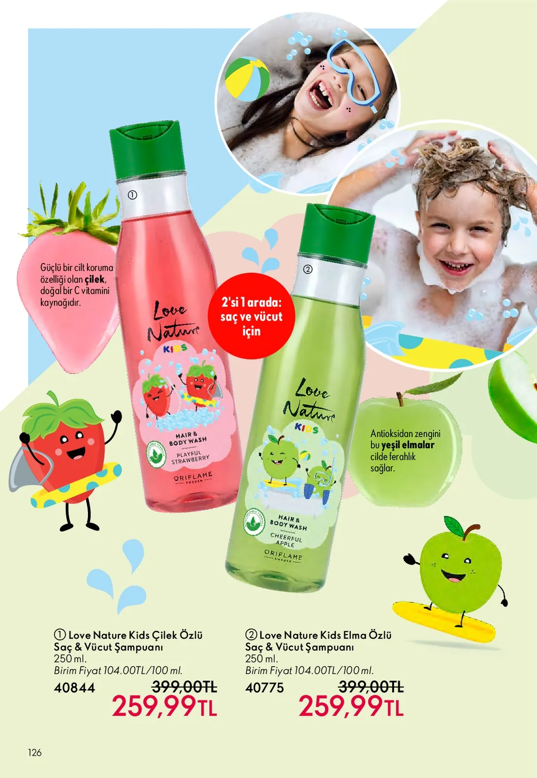 Oriflame Oriflame 1 Mayıs 2026 Aktüel Kataloğu sayfa 126: Love Nature Kids Elma Özlü Saç & Vücut Şampuanı 250Ml