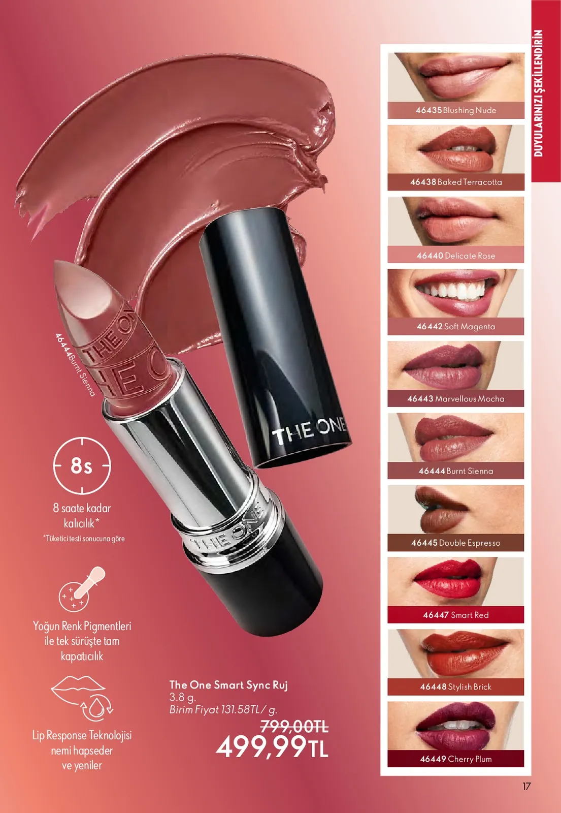 Oriflame Oriflame 1 Mayıs 2026 Aktüel Kataloğu sayfa 17: The One Smart Sync Ruj 3.8G