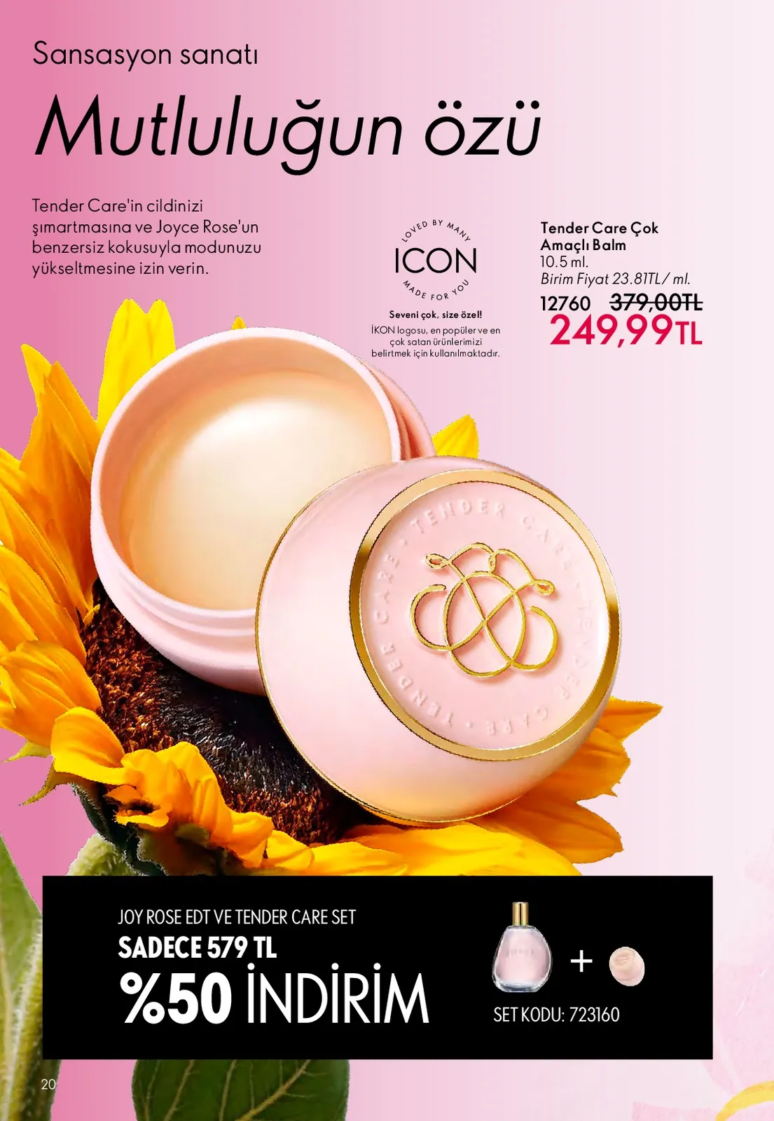 Oriflame Oriflame 1 Mayıs 2026 Aktüel Kataloğu sayfa 20: Joy Rose Edt Ve Tender Care Set
