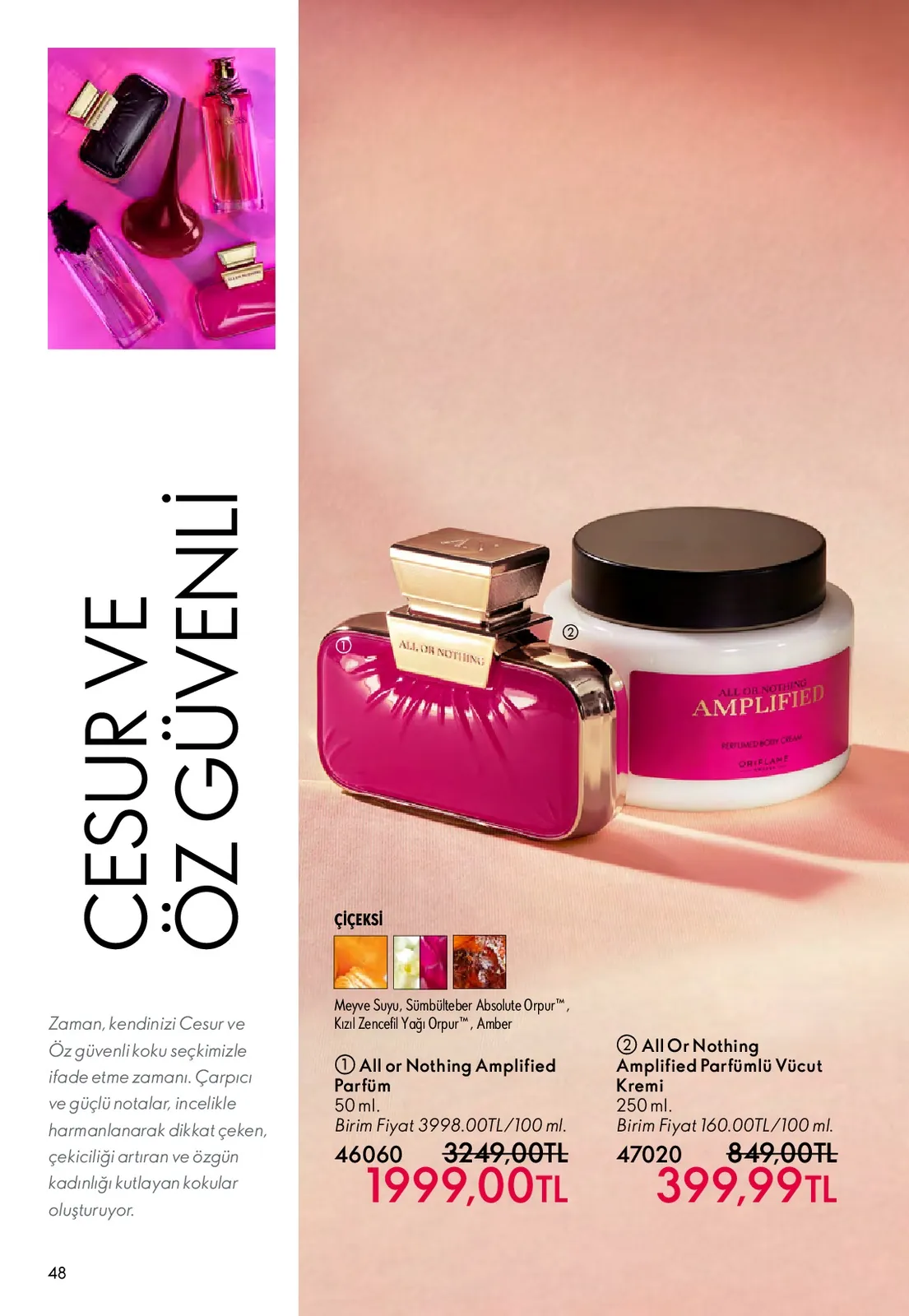 Oriflame Oriflame 1 Mayıs 2026 Aktüel Kataloğu sayfa 48: All Or Nothing Amplified Parfüm 50Ml