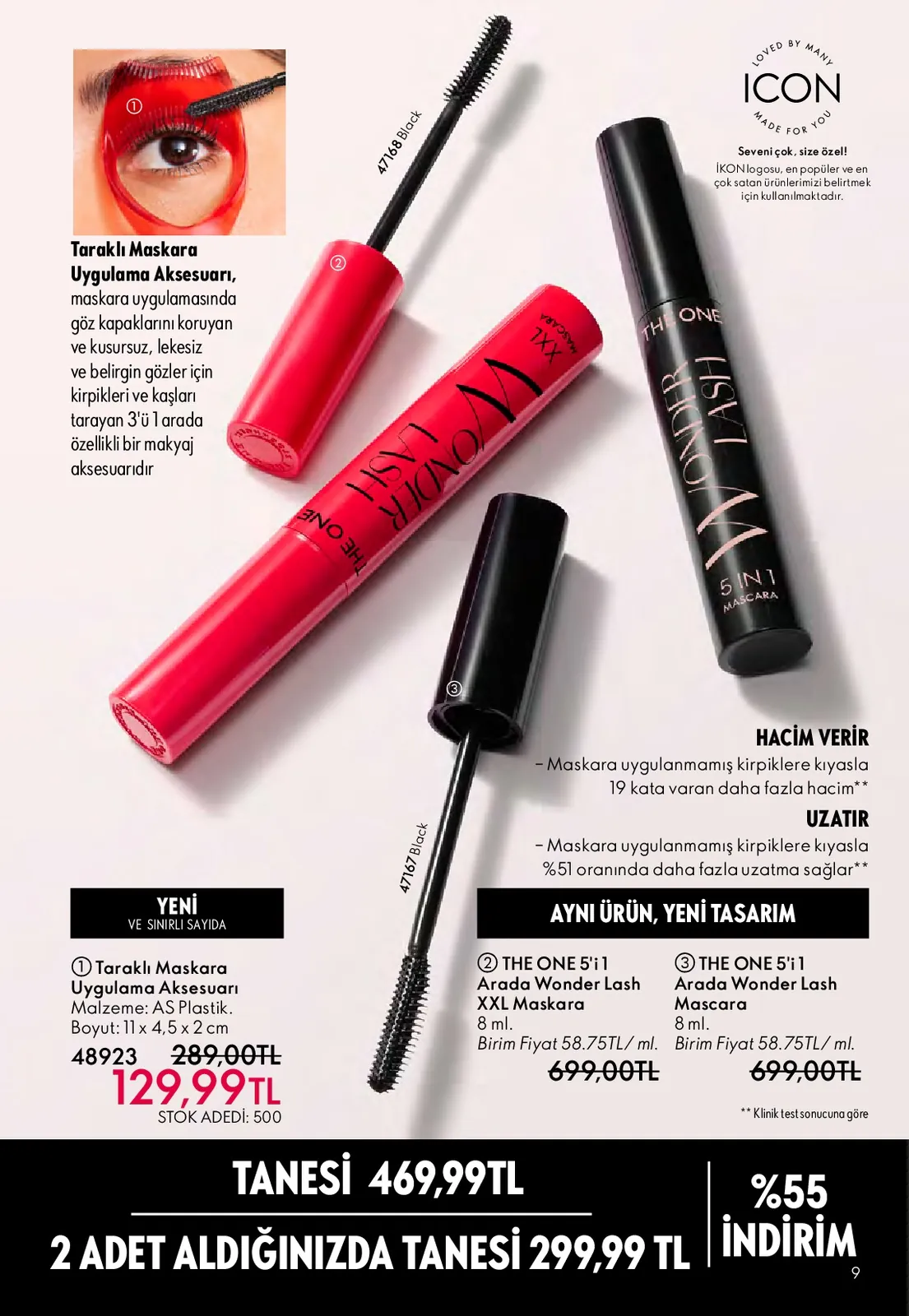 Oriflame Oriflame 1 Mayıs 2026 Aktüel Kataloğu sayfa 9: The One Wonder Lash Xxl Mascara