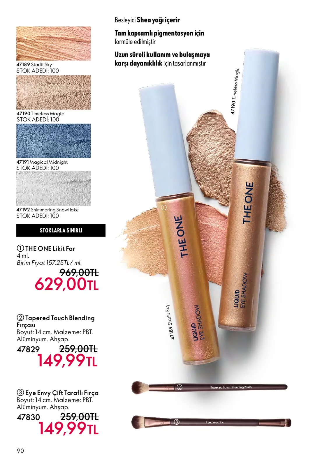 Oriflame Oriflame 1 Mayıs 2026 Aktüel Kataloğu sayfa 90: The One Likit Far 4Ml, Tapered Touch Blending Brush