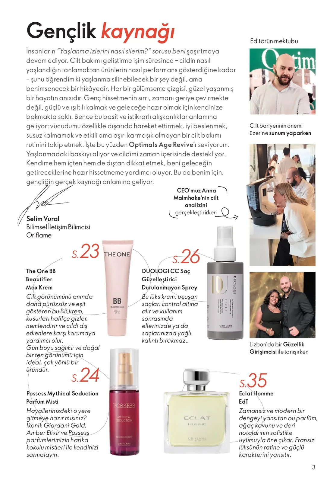 Oriflame Oriflame 1 Haziran 2026 Aktüel Kataloğu sayfa 3: The One Bb Beautifier Max Krem, Eclat Homme Edt