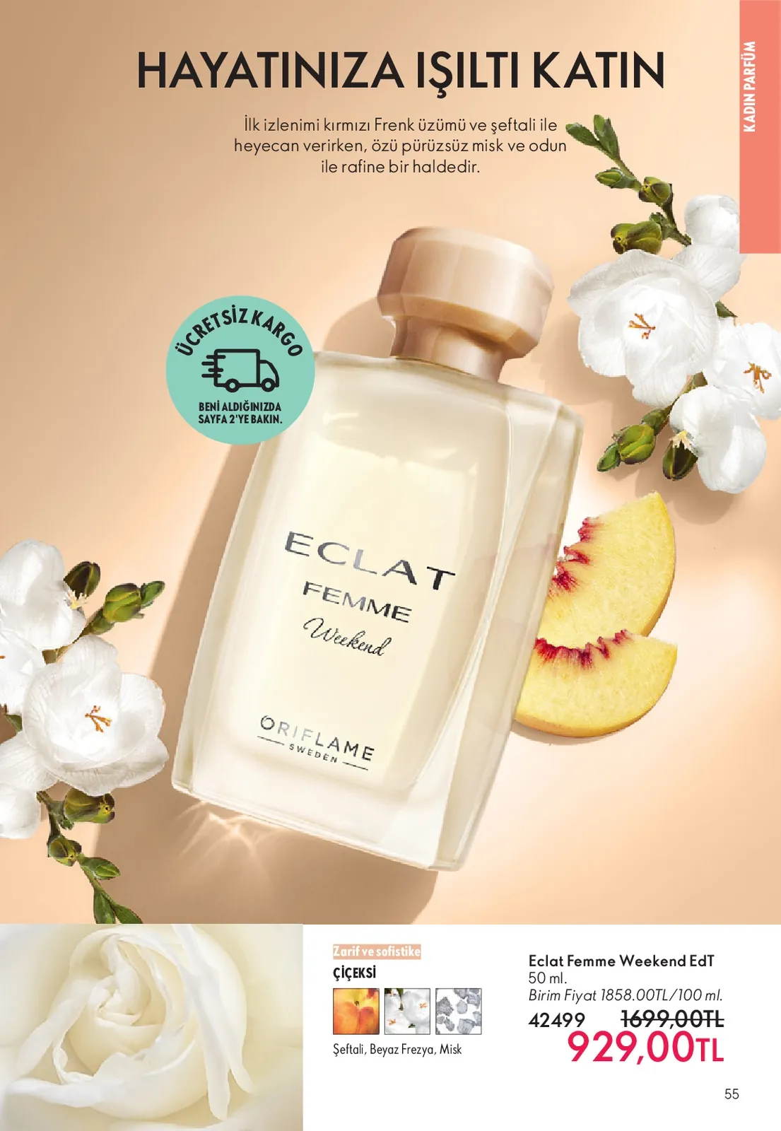 Oriflame Oriflame 1 Haziran 2026 Aktüel Kataloğu sayfa 55: Eclat Femme Weekend Edt 50Ml